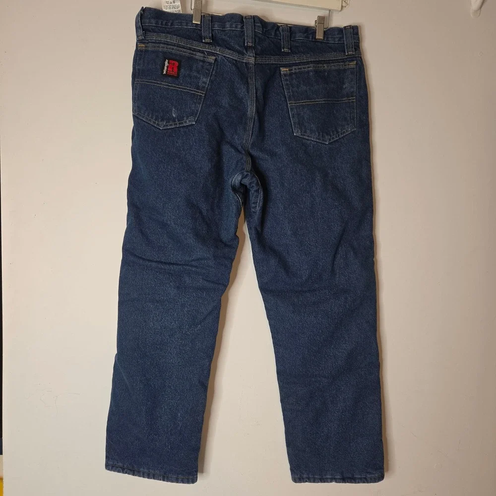 Wrangler‎ Riggs Workwear Mens Thinsulate Lined Jeans 38x30 Blue Denim 103W055TH